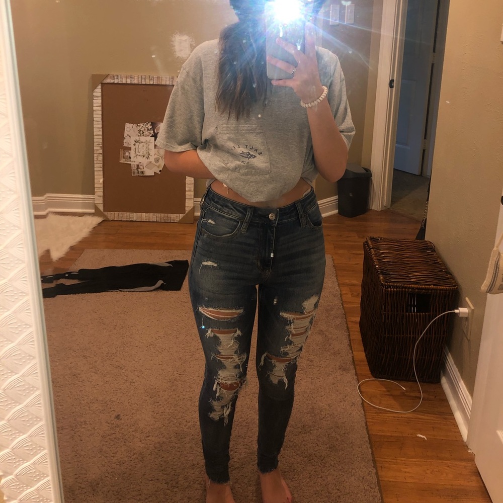 America eagle ripped jeans